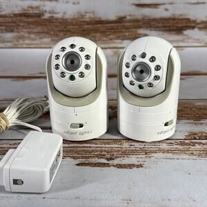 Lot Of 2 Infant Optics DXR-8 Baby Monitor Camera Lens With AC Adapters ~ Tested